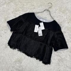 新品未使用　タグ付CK カルバンクライン　フリンジ　Tシャツ　シルク混　2XL