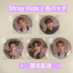 Stray Kids - stray kids ALL  IN  うちわ　缶バッジ　リノ Stray Kids - stray kids ALL IN うちわ 缶バッジ リノの通販 by