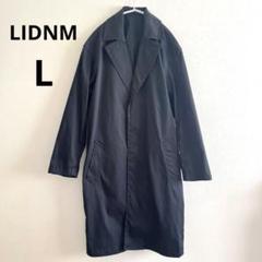 LIDNM リドム ウール ロング チェスターコート L チャコール WYM LIDNM（ウィム バイ リドム）の「SMOOTH HERRINGBONE MAXI