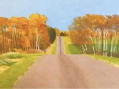 【真作保証】道 手代木克信（風景画/北海道）国際形象展/新制作展