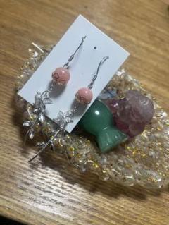 ハンドメイド天然石ピアス