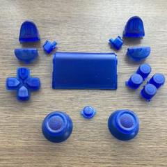 カスタム交換用ボタン クリアブルー ps4 CUH-ZCT1J 修理パーツ