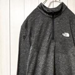 ノースフェイス ハーフジップ シャツ 長袖 メンズ L ブラック