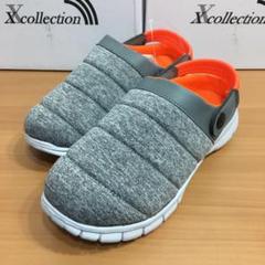*新品*レディース*S*超軽量 幅広 クロックス サンダル シューズ*グレー