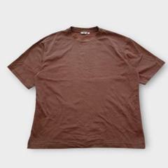 ユニクロユー（XXL）エアリズムクルーネックTシャツ 赤茶系 大きいサイズ