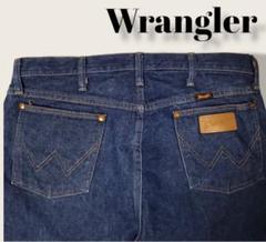 Wrangler アリゾナ ストレッチジーンズ 革パッチ 36×32 ブラウン ...