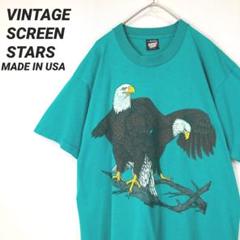 【USA製90's VINTAGE】ビンテージ アニマルプリントTシャツサイズL