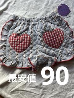 moimoi バースデイ×kae チェックキルトショートパンツ 90cm ハート