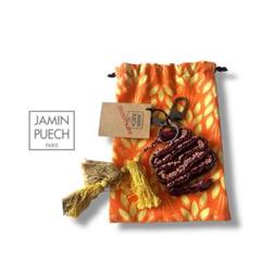 美品✨ジャマンピュエッシュ　ウミガメとヤシの木のキーリング　バッグチャーム 美品✨ジャマンピュエッシュウミガメとヤシの木のキーリング