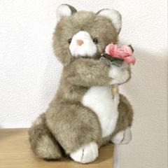 【昭和レトロ】ぬいぐるみ　ネコ　猫　ホーキ星　ブーケシリーズ　AE-0098 昭和レトロ】ぬいぐるみ ネコ 猫 ホーキ星 ブーケシリーズ AE-0098