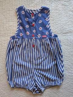 希少 oshkosh オシュコシュビゴッシュ ショートオール ヴィンテージ OSHKOSH ビンテージ KIDS オシュコシュ アメリカ製 ヒッコリー