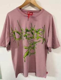DIESEL ピンク グラフィック Tシャツ