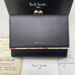 未使用 Paul Smith ポールスミス 財布 ペタルプリントトリム がま口