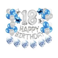 18歳 誕生日 パーティー ナンバーバルーン 風船 数字1 8 記念日 お祝い