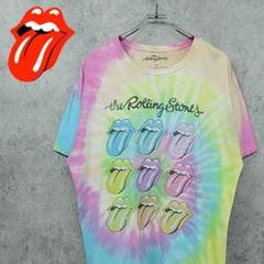 ローリングストーンズ ビッグロゴ 希少 Tシャツ タイダイ柄 L 古着