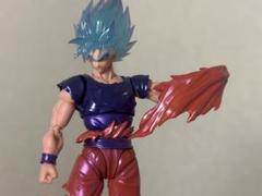 ドラゴンボール S.H.フィギュアーツ Vジャンプ 孫悟空 界王拳 S.H.Figuarts スーパーサイヤ人ゴッドスーパーサイヤ人孫悟空 界
