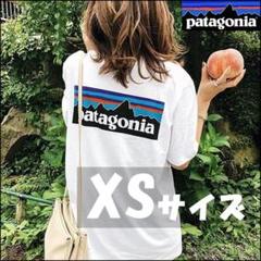 送料込★XSサイズ★パタゴニア P-6 ロゴ ポケット Tシャツ 白