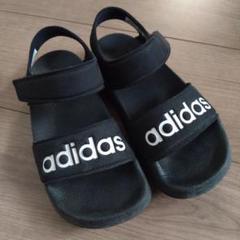 adidas キッズ サンダル ブラック 18センチ