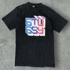 【希少レア】Stussy オールドステューシー レインボーサンダーロゴTシャツ