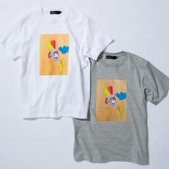 完売品 スンスン beamsコラボ グレー 半袖 Tシャツ Mサイズ パペットスンスン × B:MING by BEAMS “フェード フォトプリント