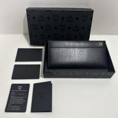 MCM ブラックレザー 長財布 2025年最新】mcm 長財布 黒の人気アイテム - メルカリ