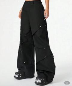 opium フレアパンツ 新品】y2k opium ワイドデニム デニムパンツ フレアデニム 似