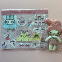 復刻 シリーズ ビニール ソフビ　マスコット　人形　チャーム　マイメロディ