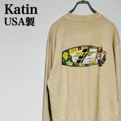USA製　Katin スウェットシャツ キャラクターイラスト付き