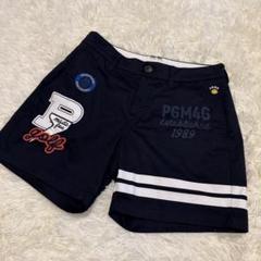 パーリーゲイツ　ゴルフストレッチパンツ　ハーフパンツ　ゴルフウェア　ワッペン