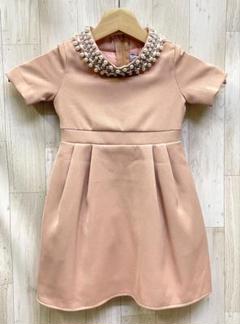 未使用 タグ付 Dress lab キッズパーティードレスパールビジュワンピース