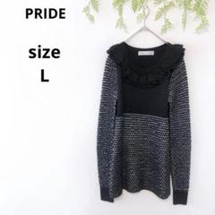 【未使用品】PRIDE　プライド　ロングシアーノースリーブチュニック　38 未使用品】PRIDE プライド ロングシアーノースリーブチュニック