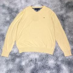 TOMMY HILFIGER【M】ニット　セーター　イエロー　メンズ　少し厚手