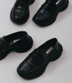 the toe ローファー　ブラック 24センチ the toe ローファーブラック 24センチ