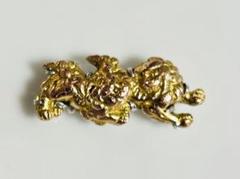 骨董　金獅子　帯留め 金工細工 獅子 帯留＜在銘＞ | 【骨董品買取】日本全国対応