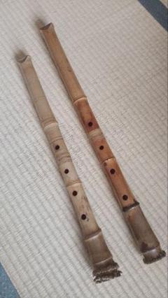 琴古流尺八12 木管楽器 二本継 中古品 和楽器