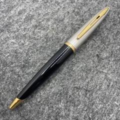 PE890□ウォーターマン カレン デラックス シルバー×ブラック ボールペン ウォーターマン カレン デラックス ブラック＆シルバー