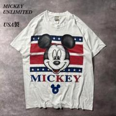 P31 古着90s USA製 Disney T　MICKEY UNLIMITED