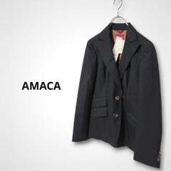 未使用✨AMACA カシミヤブレンド テーラードジャケット ストライプ 9