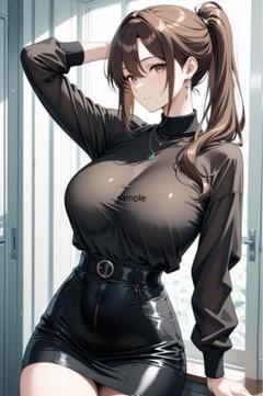 A2251 AIイラスト　美女 L版サイズ 1点物
