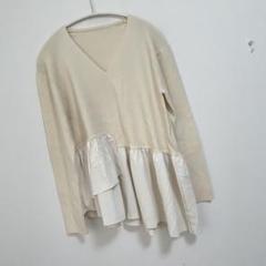 ロペ フリルヘムVネックプルオーバー29