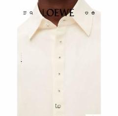 LOEWE 23fw aw シャツ　レザー　アビエイター　ロエベ　デニム