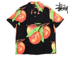 【希少】 STUSSY PEACH PATTERN SHIRT 21ss