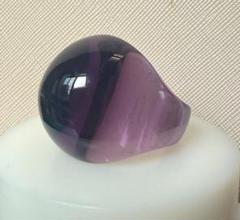 希少 新品】LALIQUEカボションリング パープル ラリック 紫 指輪