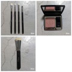 DIOR ファンデーションブラシノベルティ(ポーチ鏡ピンバッジ