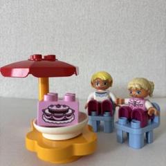 LEGO デュプロ カフェ　ランチ　親子　ケーキ　女の子　ママ　No.367