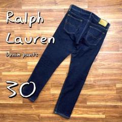 Ralph LaurenラルフローレンワンウォッシュスリムデニムパンツM