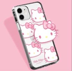 【韓国限定】サンリオ スマホグリップ付きiPhone16proケースハローキティ
