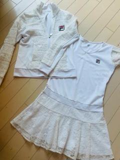 専用 美品　フィラ　上質レース　テニス　スコート＆シャツ　M プレミアムウールリバー オープンカラーショートコート （その他