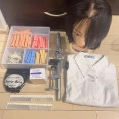 美容師国家試験 道具 鞄 白衣 ワインディング 美容師国家試験 道具 （美容師国家試験実技道具一式 一発合格