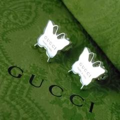 【特別送料無料！】 ☆美品☆【GUCCI】バタフライ 蝶 ピアス 1483 - メルカリ アクセサリー